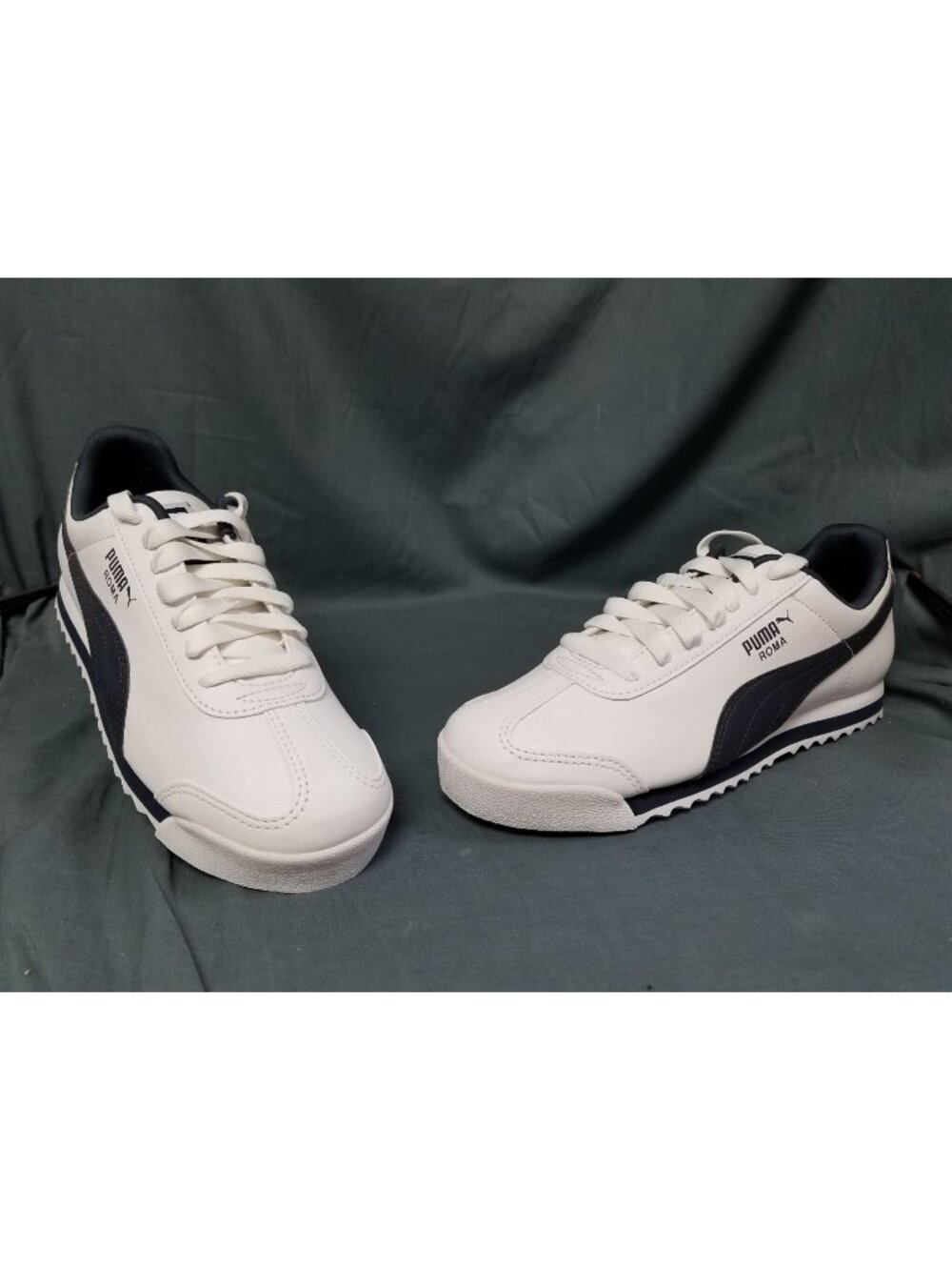 Puma Roma Basic White Navy Sneakers Men's Size 13 NEW NO BOX